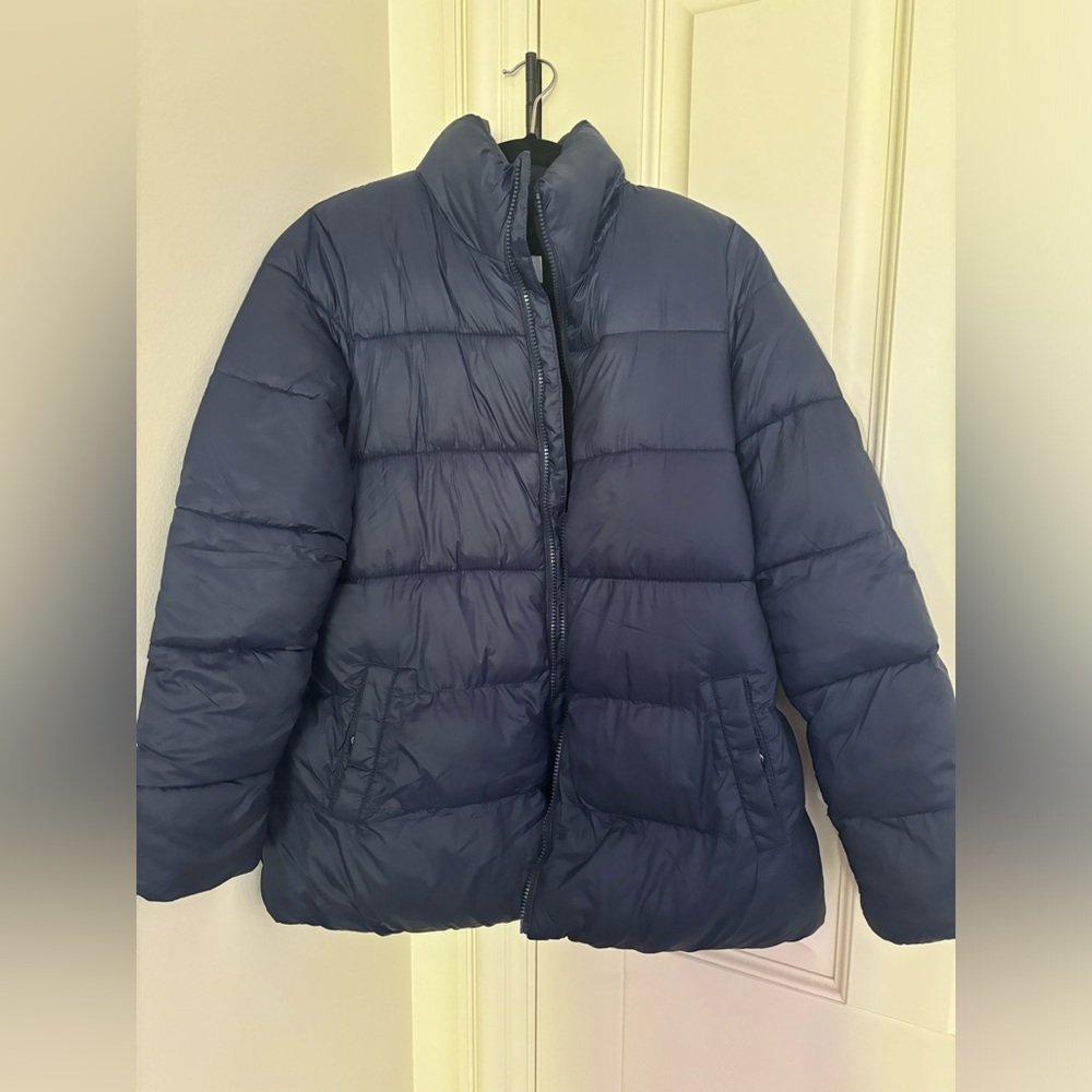 Gently Used - Old Navy Maternity - Navy Blue Winter Coat - Size Small